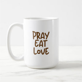 Aconchegante Café Cristão Letra Marrom Caneca de C