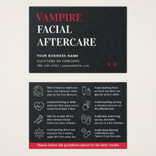 Aconselhamento de Atenção Facial a Vampiros Negros