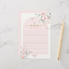 Aconselhamento de borboleta rosa para a carta da m