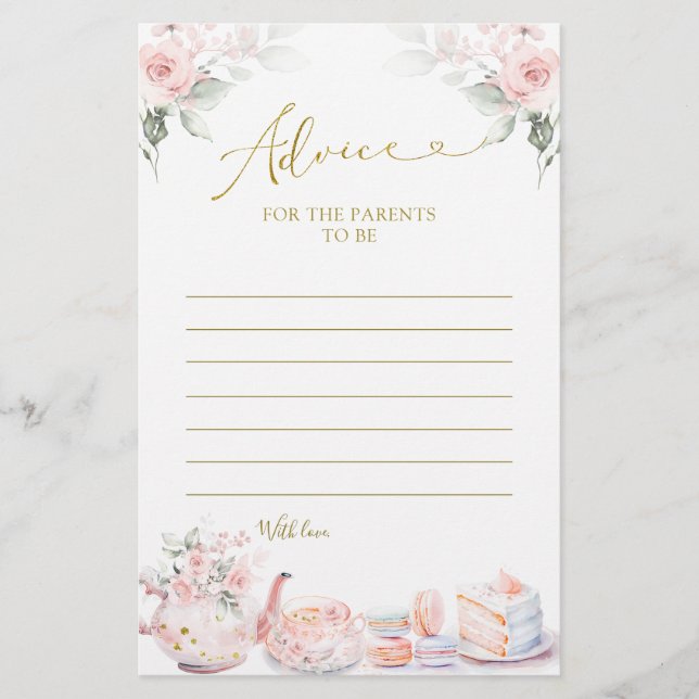 Aconselhamento do Partido do Bebê Floral Rosa para (Frente)