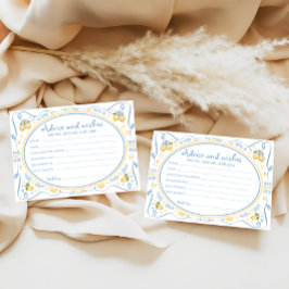 Aconselhamento e Cartão de Chá de panela de Limão 