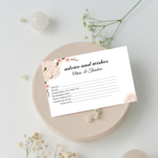 Aconselhamento E Cartão De Desejo Floral Elegante