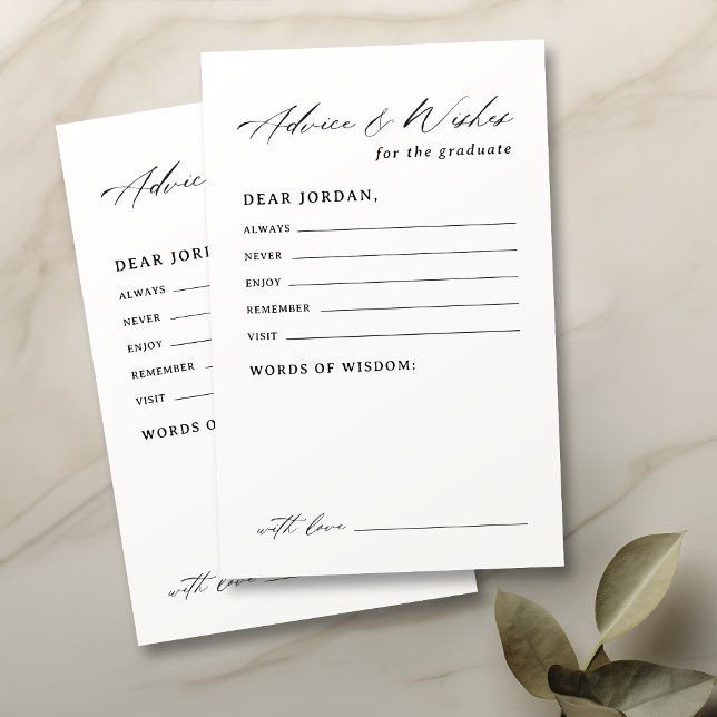 Aconselhamento e desejos de graduação em caligrafi (Modern Calligraphy Graduation advice & wishes)