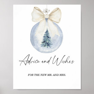 Aconselhamento e desejos de inverno para a Poster