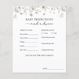 Aconselhamento e Previsões Roxos para Bebê de Flor