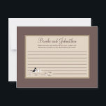 Aconselhamento Escrevível Cartão de Pássaros Casad<br><div class="desc">Essas adoráveis placas de conselho graváveis são a adição perfeita a qualquer chá de fraldas ou festa de aniversário. Basta entregar estas cartas aos seus convidados, juntamente com canetas Sharpie de ponta fina. Seus hóspedes podem anotar qualquer conselho que tenham para a nova mamãe ser ou para o aniversariante ou...</div>