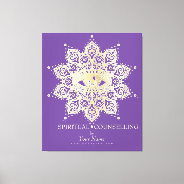 Aconselhamento Espiritual, Psíquico, Tarô - Canvas (Frente)