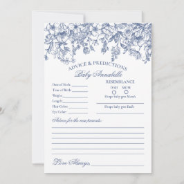 Aconselhamento Floral Blue Chinoiserie para Cartão