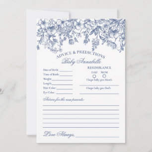 Aconselhamento Floral Blue Chinoiserie para Cartão