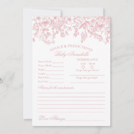 Aconselhamento Floral Rosa Chinoiserie para Cartão