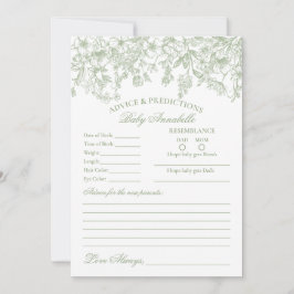 Aconselhamento Floral Sage Chinoiserie para Cartão