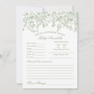 Aconselhamento Floral Sage Chinoiserie para Cartão