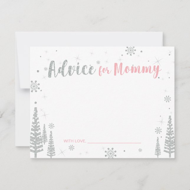 Aconselhamento para a mãe, Cartão de Chá de fralda (Frente)