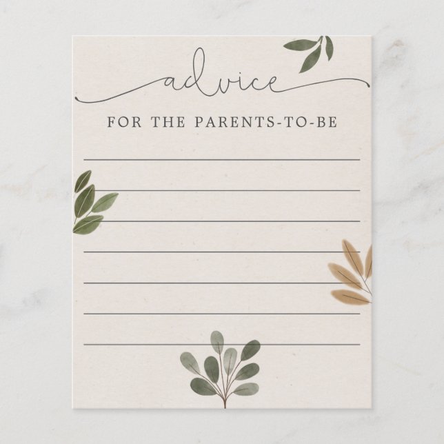 Aconselhamento para o Jogo de Chá de fraldas dos P (Frente)