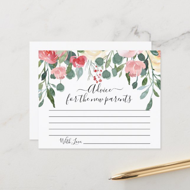 Aconselhamento para os novos pais Festa de Chá de  (Frente/Verso In Situ)