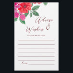 Aconselhamento sobre Chás de panela Florais Fuchsi<br><div class="desc">Adicione um toque de beleza e elegância ao seu chá de panela com a nossa placa de conselho sobre Chás de panela Florais Fuchsia Watercolor. A linda fúsia e os florais vermelhos de aquarela certamente vão pegar o olho e criar uma atmosfera quente e convidativa para os seus convidados. Esta...</div>