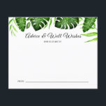 Aconselhamento sobre Chás de panela Tropicais Bem<br><div class="desc">O tema da selva tropical Monstera ou Palm deixa o chá de panela "Conselhos e Bem-Vindo". Projetada e ilustrada com amor por Kristine Lee Designs www.kristineleedesigns.com</div>