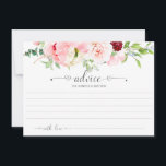 Aconselhamento sobre Tipografia Floral do Jardim d<br><div class="desc">Advice Cards - Lindas perenes de jardins de aquarelas e flores silvestres, incluindo peônias cor-de-rosa, crisântemo, cravo, palha, eucalipto, com outros verdes e flores silvestres. As palavras "conselho" e "com amor" são feitas num elegante roteiro manuscrito com pequenos corações em ambas as extremidades. Personalize com suas próprias informações ou saia...</div>