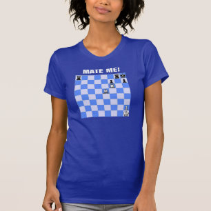 Acople-me t-shirt do tema da xadrez