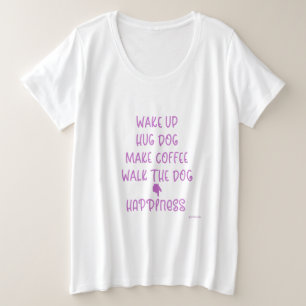 Acordar, Cachorro Hug... Felicidade Adora T-shirt
