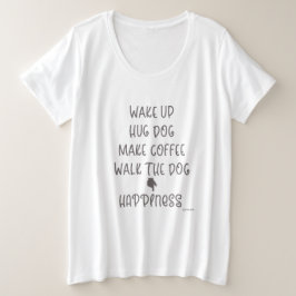 Acordar, Cachorro Hug... Felicidade Adora T-shirt