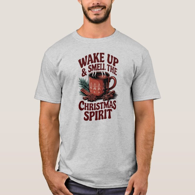 Acordar e cheiro de T-Shirt espiritual de Natal (Frente)