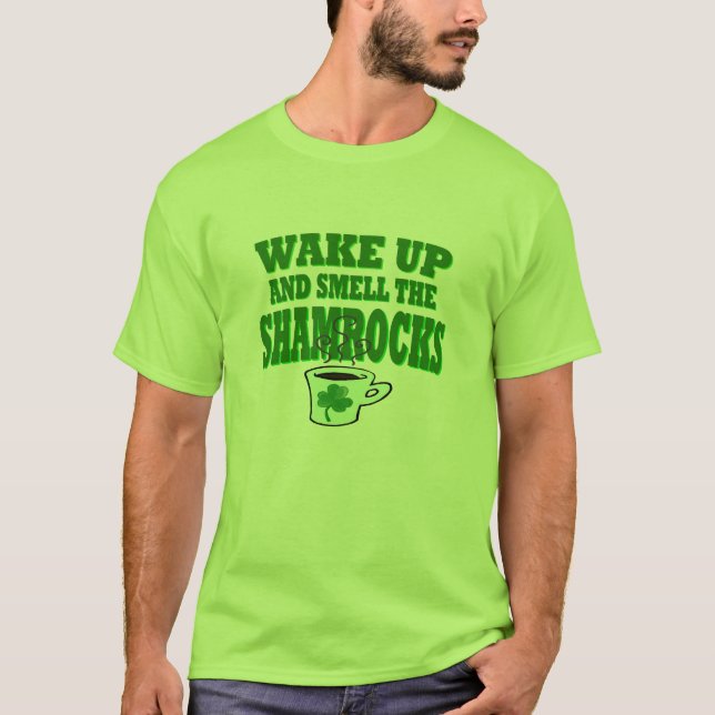 Acordar Para Cima E Cheiro A Camisa Do Shamrock (Frente)