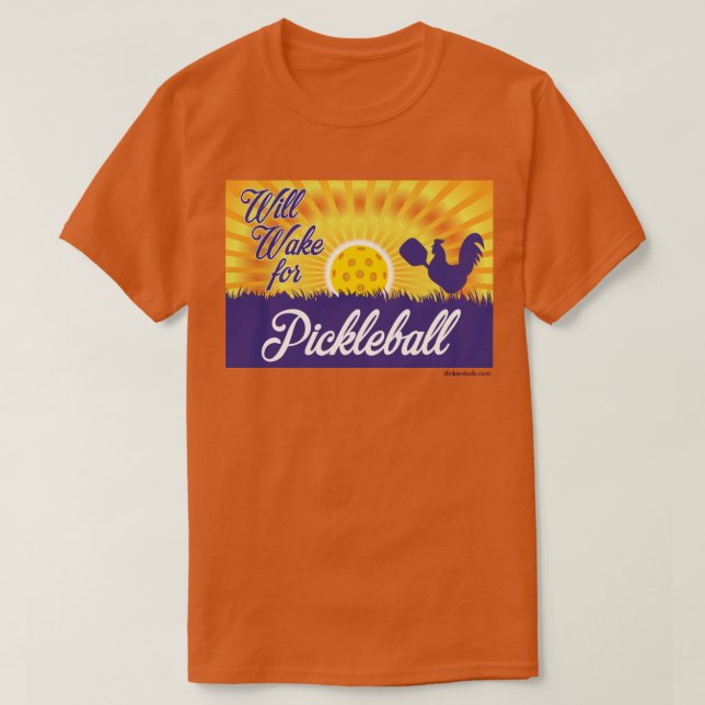 "Acordará para camisa de Pickleball" (Frente do Design)