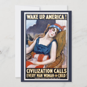 Acorde América! Arte Patriótica Vintage da Liberda