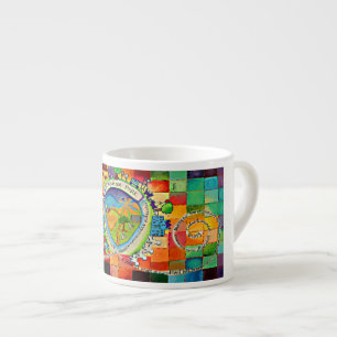 Acorde com caneca da cor!