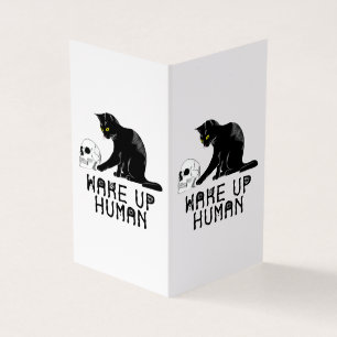 Acorde Humano - Gato Engraçado Com Caveira