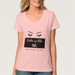 Acordou como este t-shirt das pestanas