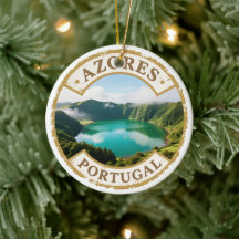 Açores Portugal Enfeite de Natal em Cerâmica – Dua