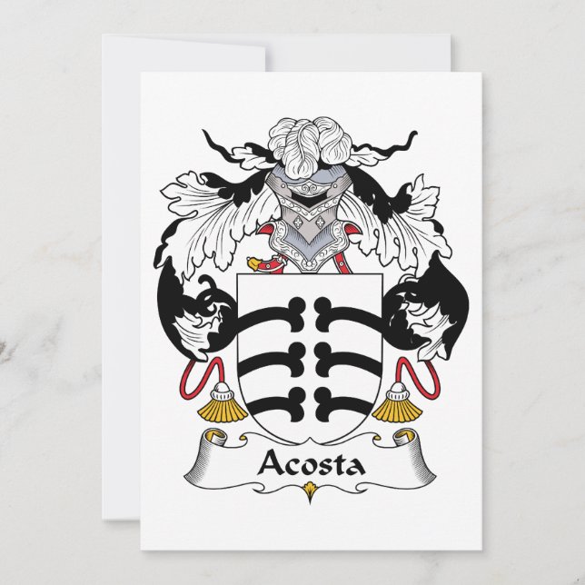 Acosta Family Crest (Frente)