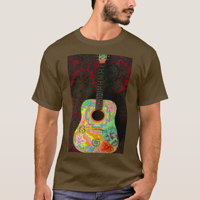Acoustic guitar  Classic T-Shirt (Frente)