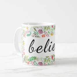Acredite a caneca floral