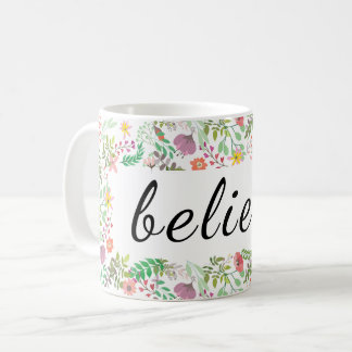 Acredite a caneca floral