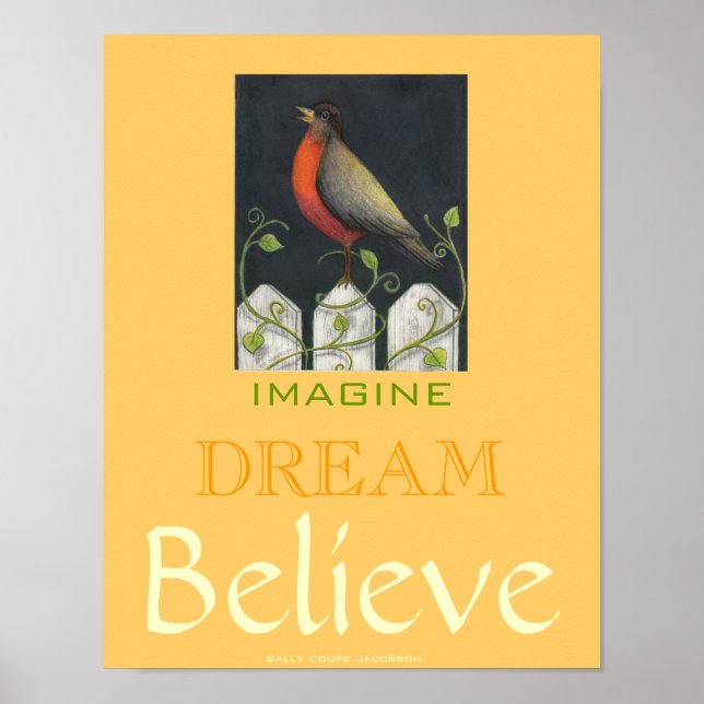 Acredite em Poster de Arte / Sally Coupe Jacobson (Frente)