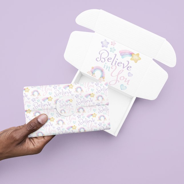 Acredite Em Seu Papel Tecidual (Empower someone special with this, "Believe in you" tissue paper! Matching collection available! )