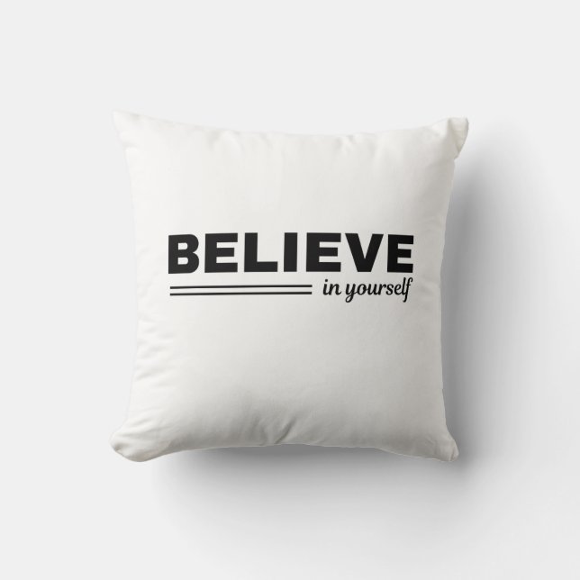 Acredite Em Si Mesmo Almofada Motivacional (Frente)