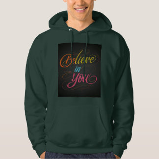 Acredite em si mesmo numa camiseta motivacional