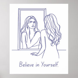 Acredite em si mesmo - Poster de capacitação