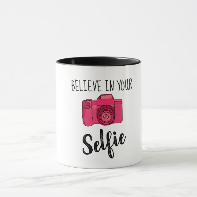 Acredite Em Sua Caneca De Combo Selfie (Centro)
