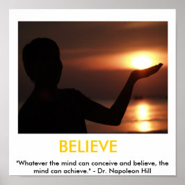 Acredite, Fé, Possibilidades de Poster motivaciona