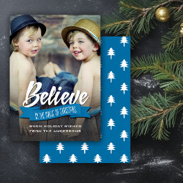 Acredite na Magia dos Cartões de foto de Natal