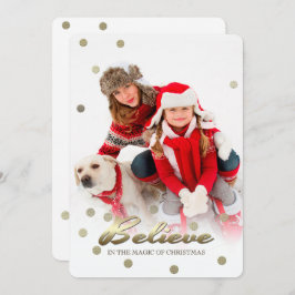 Acredite na Mágica do Natal. Cartões com fotos
