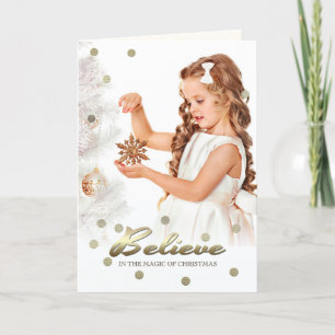 Acredite na Mágica do Natal. Cartões com fotos