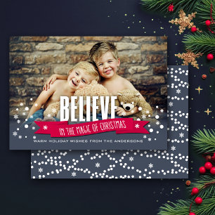 Acredite na Mágica do Natal. cartões com fotos