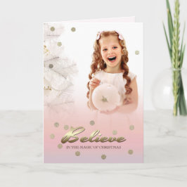 Acredite na Mágica do Natal. Cartões com fotos