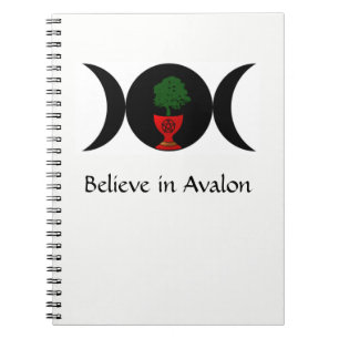 Acredite no caderno espiral de Avalon